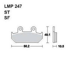 LMP 247 tárcsafékbetét