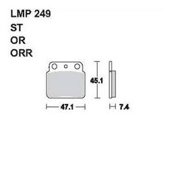 LMP 249 tárcsafékbetét