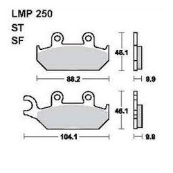 LMP 250 tárcsafékbetét