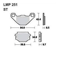 LMP 251 tárcsafékbetét