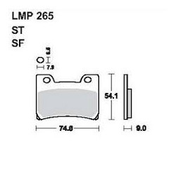 LMP 265 tárcsafékbetét