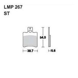 LMP 267 tárcsafékbetét