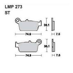 LMP 273 tárcsafékbetét