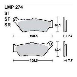 LMP 274 tárcsafékbetét