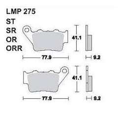 LMP 275 tárcsafékbetét