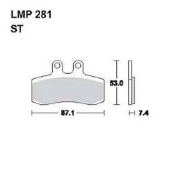 LMP 281 tárcsafékbetét