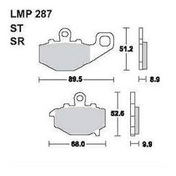 LMP 287 tárcsafékbetét