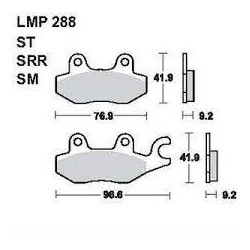 LMP 288 tárcsafékbetét