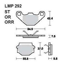 LMP 292 tárcsafékbetét