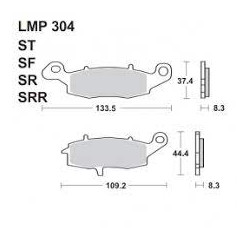 LMP 304 tárcsafékbetét