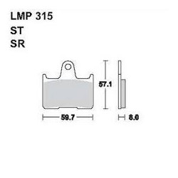 LMP 315 tárcsafékbetét