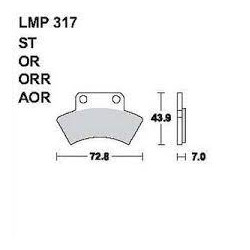 LMP 317 tárcsafékbetét