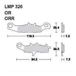 LMP 326 tárcsafékbetét