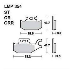 LMP 354 tárcsafékbetét