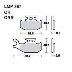 LMP 367 tárcsafékbetét