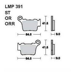 LMP 391 tárcsafékbetét