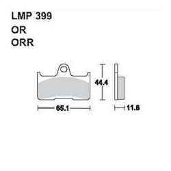 LMP 399 tárcsafékbetét