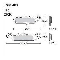 LMP 401 tárcsafékbetét