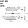 LMP 401 tárcsafékbetét