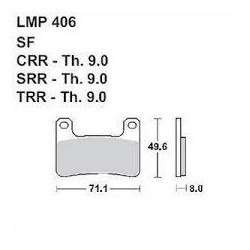 LMP 406 tárcsafékbetét