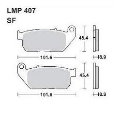 LMP 407 tárcsafékbetét