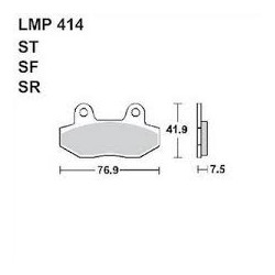 LMP 414 tárcsafékbetét