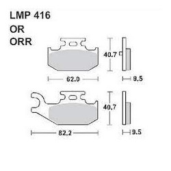 LMP 416 tárcsafékbetét