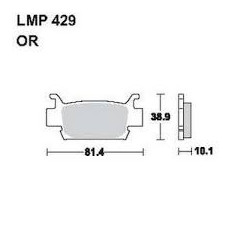 LMP 429 tárcsafékbetét