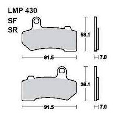 LMP 430 tárcsafékbetét