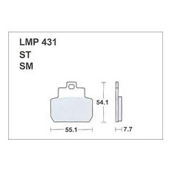 LMP 431 tárcsafékbetét