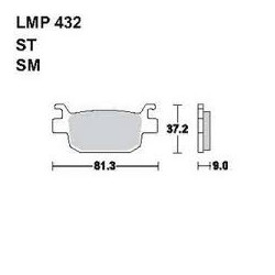 LMP 432 tárcsafékbetét