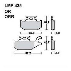 LMP 435 tárcsafékbetét