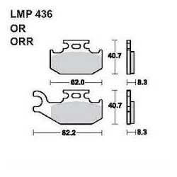 LMP 436 tárcsafékbetét