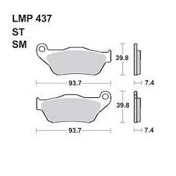 LMP 437 tárcsafékbetét