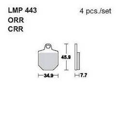 LMP 443 tárcsafékbetét