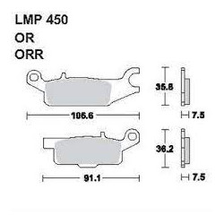 LMP 450 tárcsafékbetét