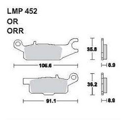 LMP 452 tárcsafékbetét