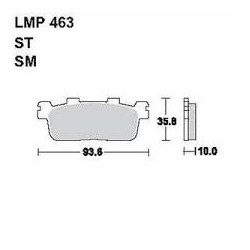 LMP 463 tárcsafékbetétet