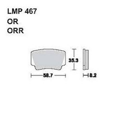 LMP 467 tárcsafékbetét