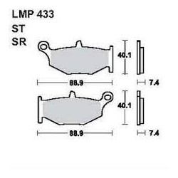 LMP 433 tárcsafékbetét